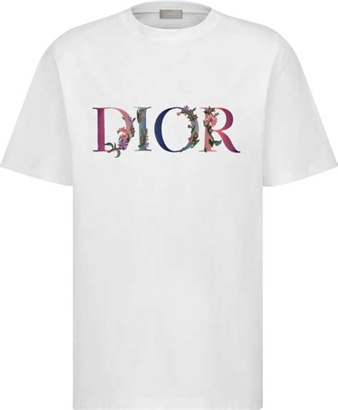 dior flower tee|Dior t shirt 2020.